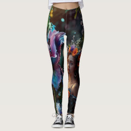Leggings Encanto místico: Piernas Iris de hadas y púrpura