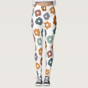 Leggings Encanto Retro Floral Terroso y Encanto Botánico