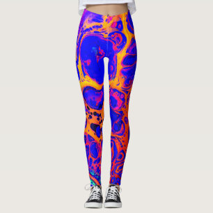 Leggings Encienda las polainas, polainas azules, polainas