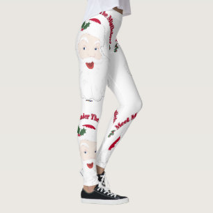 Leggings Encuéntrenme Bajo El Viejo Santa Mistletoe