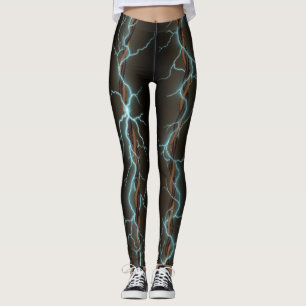Leggings Energía Eléctrica Estilo Industrial Grunge