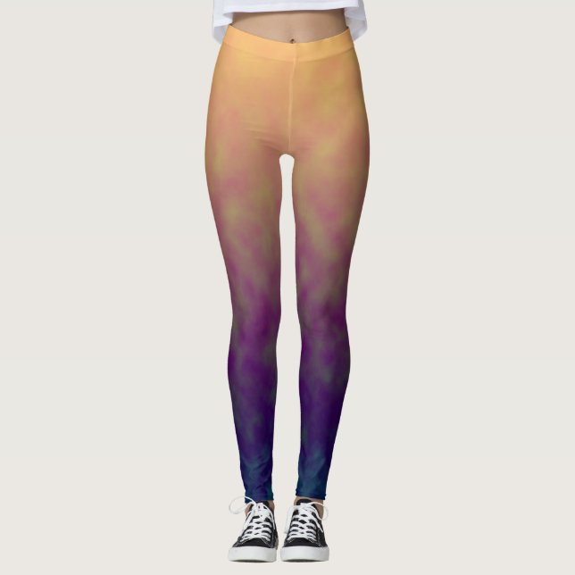 Leggings Ensoñación del Crepúsculo Dorado (Anverso)