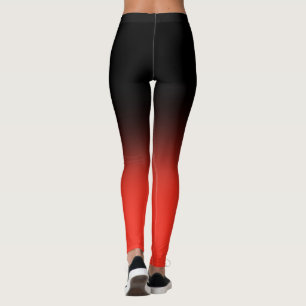 Leggings Entrenador de fitness Negro y Rojo