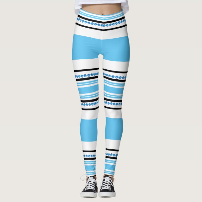 Leggings Entrenamiento azul del inconformista del modelo (Anverso)