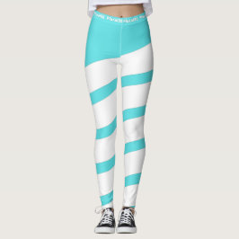 Leggings entrenamiento blanco azul moderno