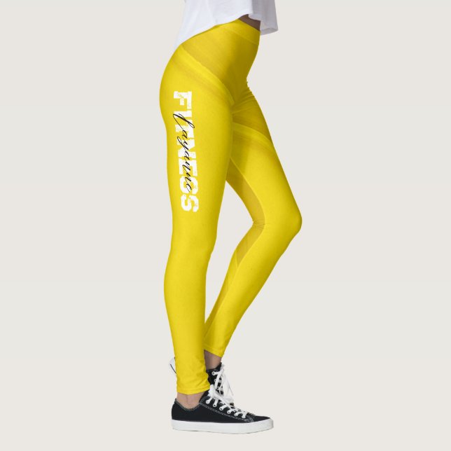 Leggings Entrenamiento de yoga amarillo (Derecha)