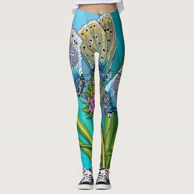 Leggings ¡Envuelto en una mariposa! Arte usable (Anverso)