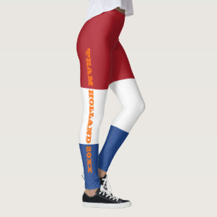 Leggings Equipo de bandera holandés Personalizado Holanda 2