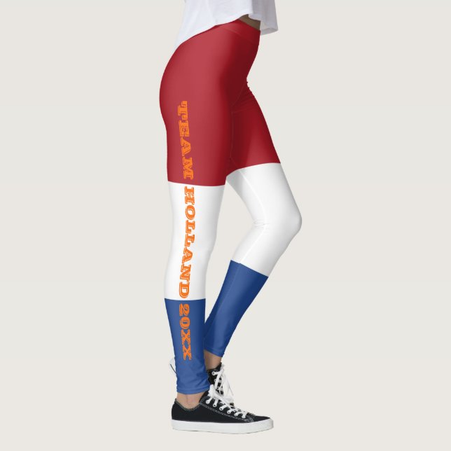 Leggings Equipo de bandera holandés Personalizado Holanda 2 (Derecha)