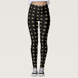 Leggings Equipo de yoga bronceado y negro