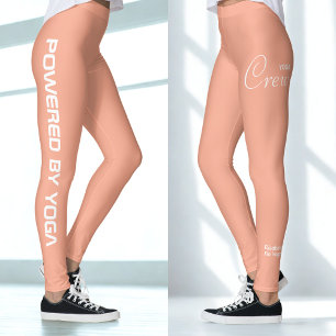 Leggings Equipo de Yoga de Impresión Personalizada Melocotó
