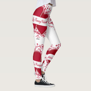 Leggings Eres mi gracioso corazón rojo de San Valentín