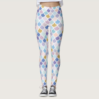 Leggings Escala colorida de sirenas