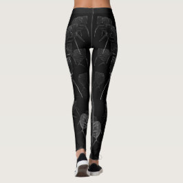 Leggings Escala gris "Mira hacia abajo"
