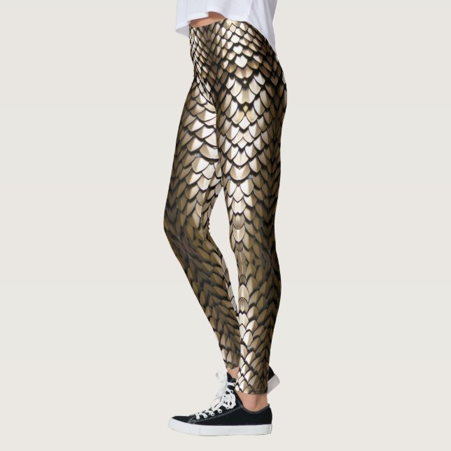 Leggings Escalas de dragón de oro (Izquierda)