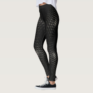 Leggings Escalas de dragón negro