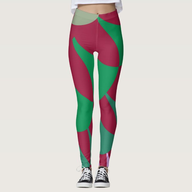 Leggings Escalas de fresa (Anverso)