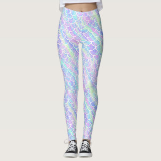 Leggings Escalas de la sirena con el modelo veteado del
