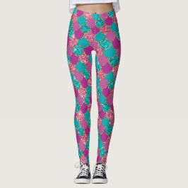 Leggings Escalas de Purpurina púrpura de sirvienta