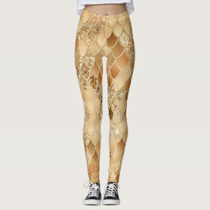 Leggings Escales de sirena de verano para naranja Glam #1