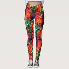 Leggings Escamas de Sirena de Fantasía Arcoíris