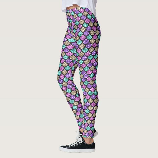 Leggings Escamas de sirena pastel (Izquierda)