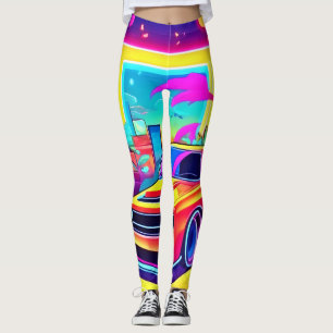 Leggings Escapar del coche de Neon Dream