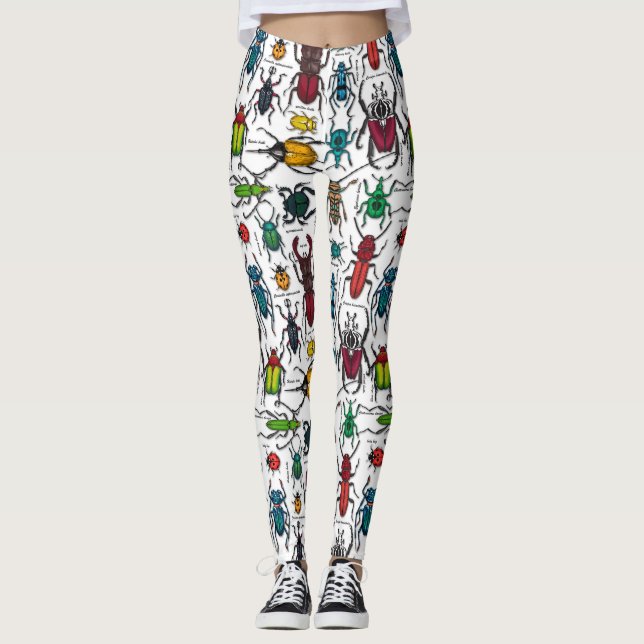 Leggings Escarabajos blancos (Anverso)
