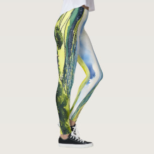 Leggings Escena de Dales en Yorkshire, paisaje amplio "Ston