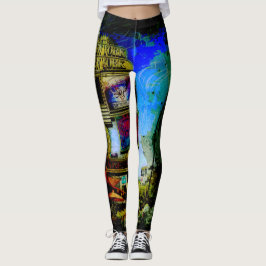Leggings Escena de Las Vegas Street