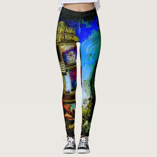 Leggings Escena de Las Vegas Street (Anverso)