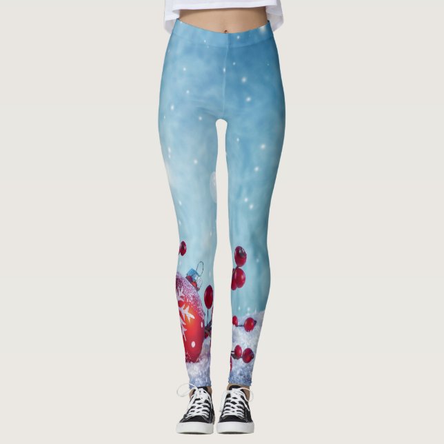 Leggings Escena De Winter Wonderland (Anverso)