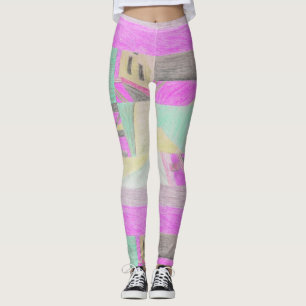Leggings Escena enmarañada Leyendas magenta