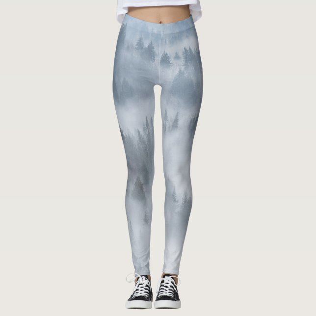 Leggings Escenario de Bosque Misty (Anverso)
