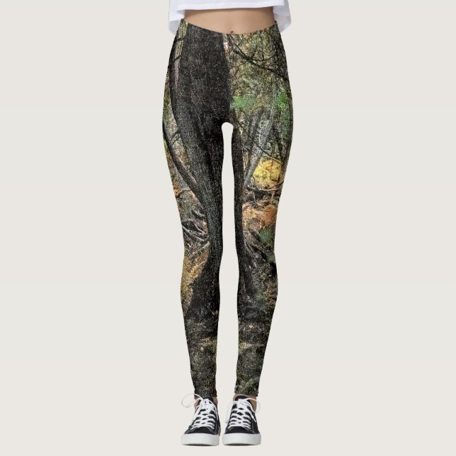 Leggings Escenario forestal de otoño (Anverso)