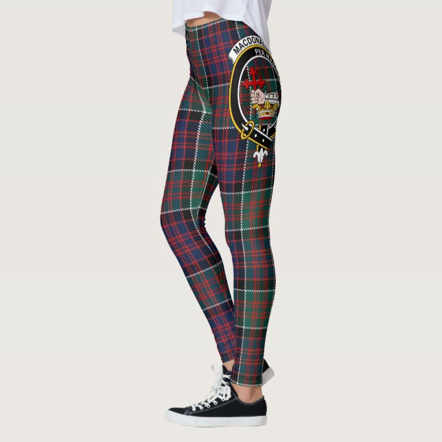 Leggings Escocés Clan Macdonald Escudo Tartán Mujeres Legin (Izquierda)