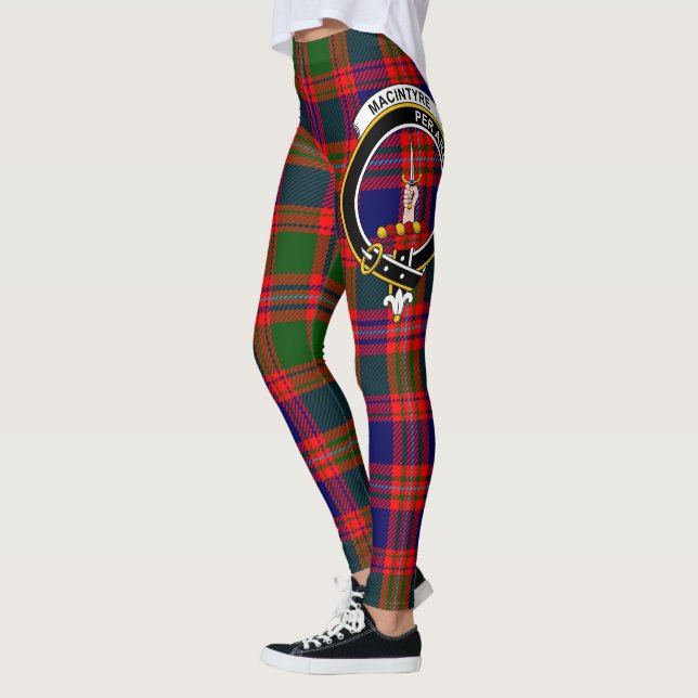 Leggings Escocés Clan MacIntyre Escudo Tartán Mujeres Leggi (Izquierda)