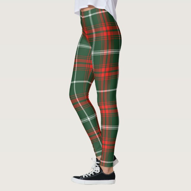 Leggings Escocés Príncipe De Gales Mujeres Tartán Legándose (Izquierda)