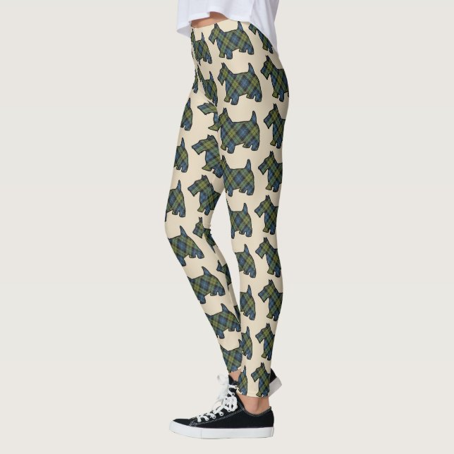 Leggings Escocia Campbell Tartan Scottie Perros (Izquierda)