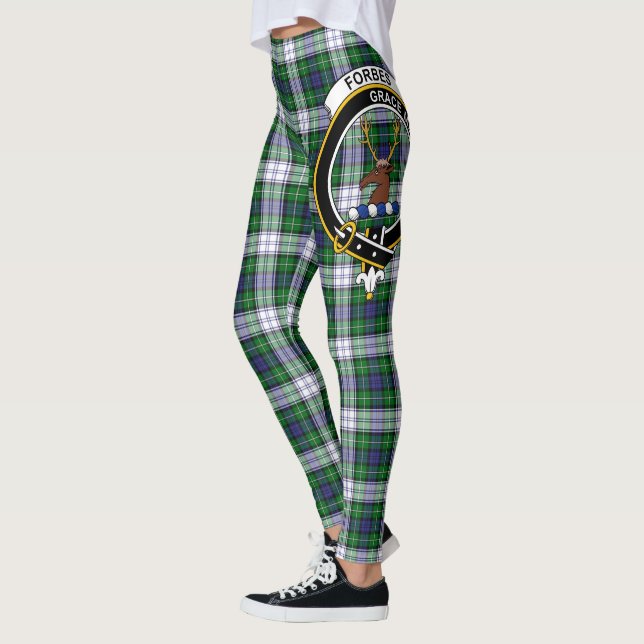 Leggings Escocia Clan Forbes Vestido Escudo Tartán Mujeres (Izquierda)