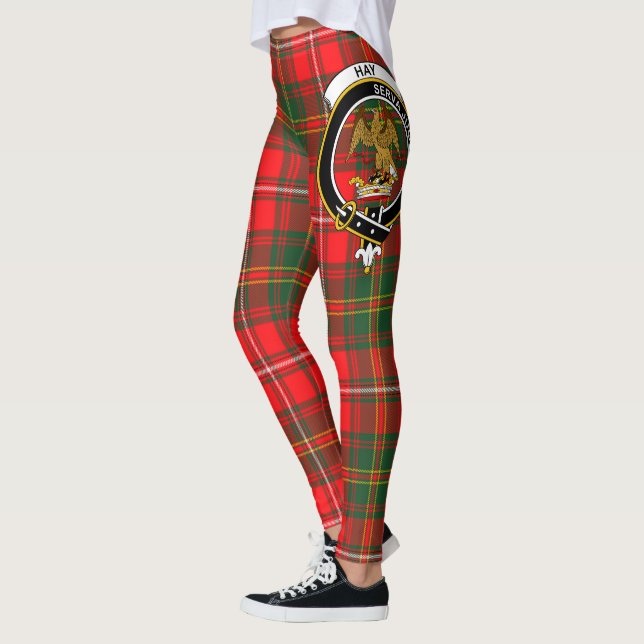 Leggings Escocia Clan Hay Escudo Moderna Mujeres Tartán (Izquierda)