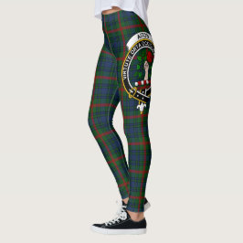 Leggings Escocia Escudo de caza de clanes Mujeres de Tartán