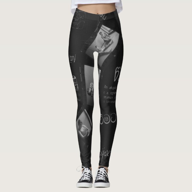 Leggings Escribiendo fotograma (Anverso)