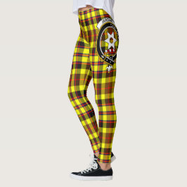 Leggings Escudo Amarilla Escocia Mujeres Tartán