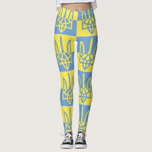 Leggings Escudo de armas de Ucrania Bandera de Poseidón Tr