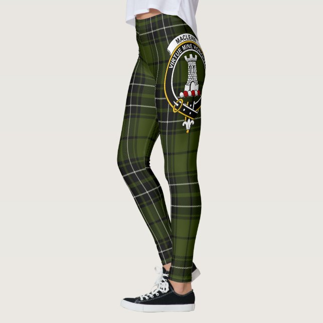 Leggings Escudo de Caza de Clan MacLean Tartán Mujeres (Izquierda)