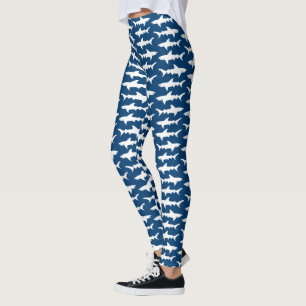 Leggings Escuela de los tiburones azules y del océano