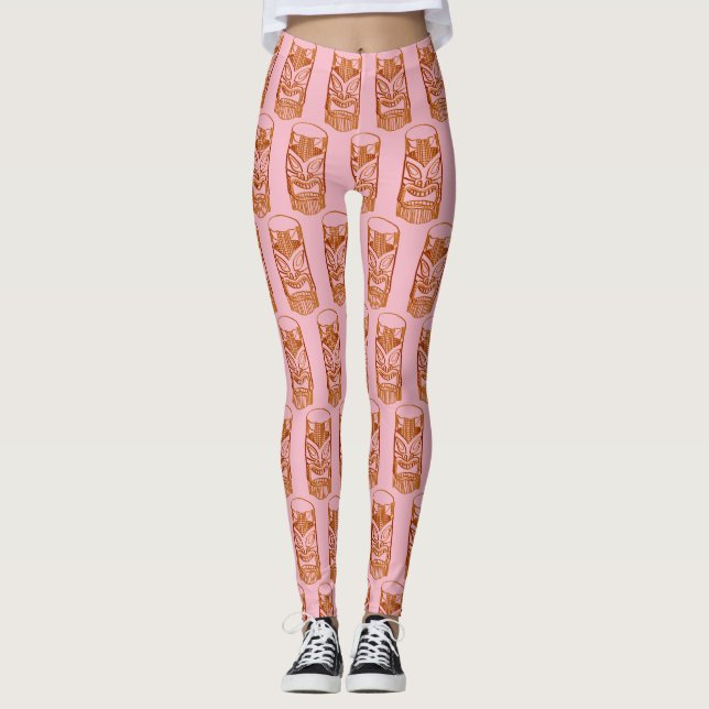 Leggings Escultura rosa de Tiki Thunder_Cove (Anverso)