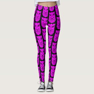 Leggings Escultura rosa de Tiki Thunder_Cove