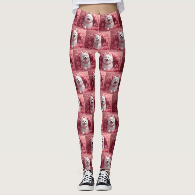 Leggings Eskimo Americano con Rosas - Día de San Valentín (Anverso)